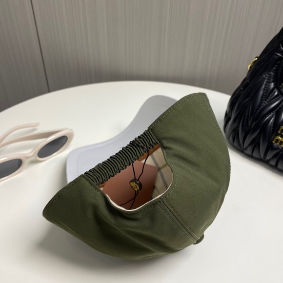 👒🎩Loro Piana Green With Brown Logo Embroidered Baseball Cap - Picture 2 of 9